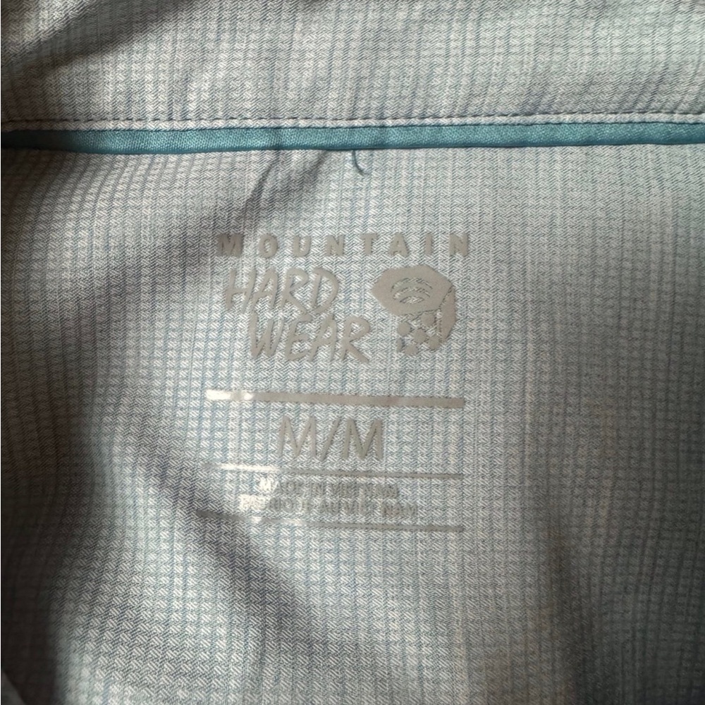 Mountain Hardwear light blue Canyon long sleeve shirt Size Medium - Picture 9 of 12